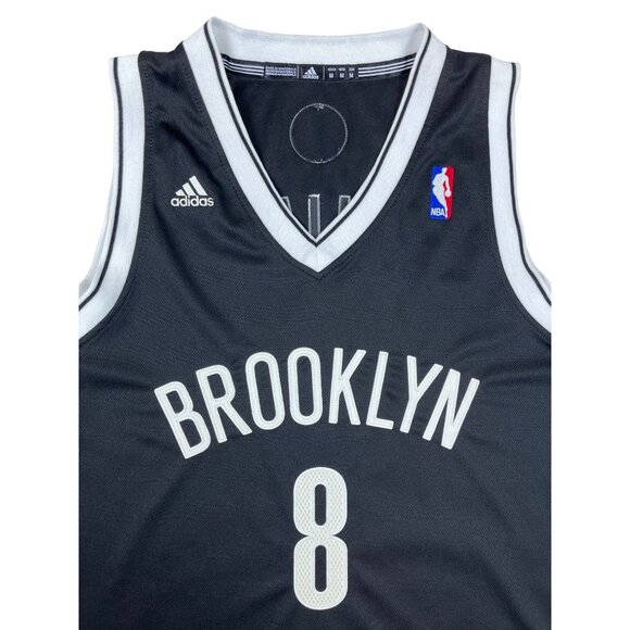 Adidas Deron Williams #8 Black Brooklyn Nets Basketball NBA Jersey Sz M - Picture 3 of 8